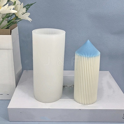DIY Pencil Shaped Striped Pillar Candle Silicone Molds SIMO-P001-01A-1