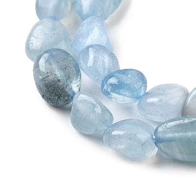Natural Aquamarine Beads Strands X-G-D0004-A02-04A-1