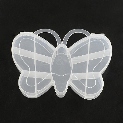 Butterfly Plastic Bead Storage Containers X-CON-Q023-14-1
