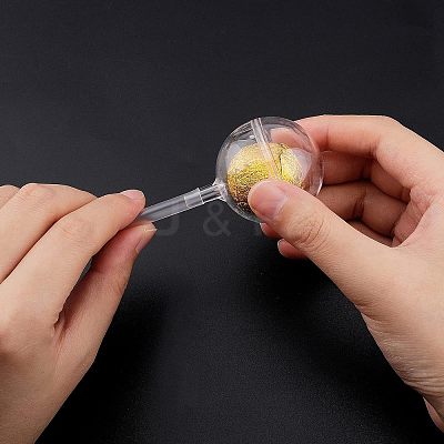 Plastic Chocolate Holder Case Flower Support AJEW-WH0261-42-1