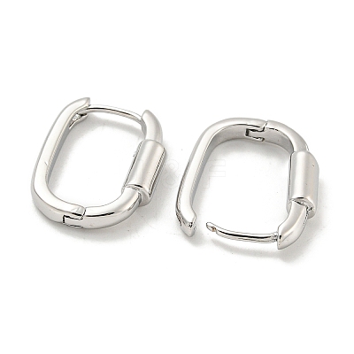Brass Hoop Earrings EJEW-L211-010N-P-1