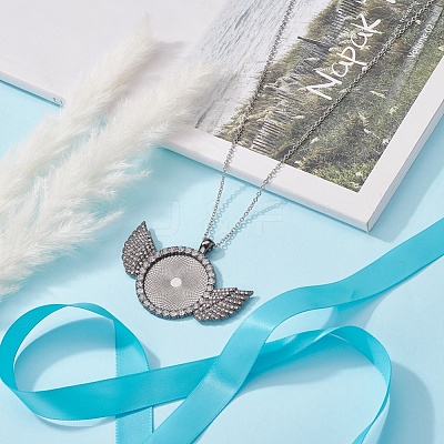 Alloy Big Pendants Cabochon Settings FIND-YW0001-20A-B-1