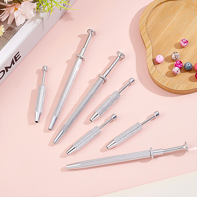 8Pcs 2 Styles Alloy 4-Claw Pick up Tool for Small Parts Pickup TOOL-ME0001-14-1