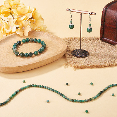 1Strand Natural African Jade Beads Strands G-TA0003-50D-1