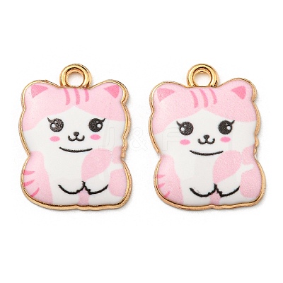 Printed Alloy Pendants ENAM-L042-07G-03-1