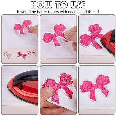 24Pcs 4 Styles Computerized Embroidery Cloth Iron on/Sew on Patches DIY-CY0001-28-1