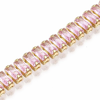 Cubic Zirconia Classic Tennis Bracelet ZIRC-S067-073G-NF-1