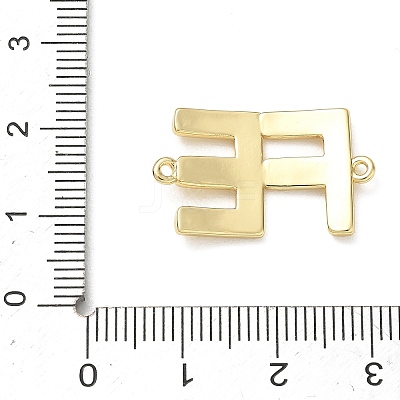 Brass Connector Charms KK-CBAE532-01H-G-1