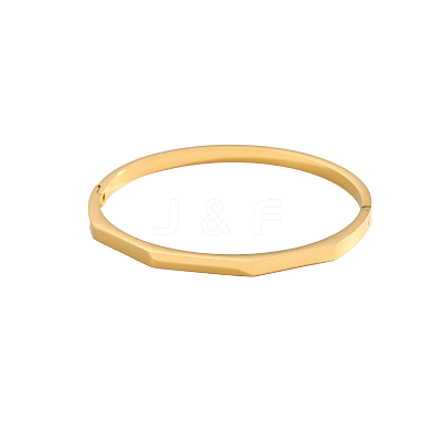 304 Stainless Steel Bangles STAS-OY006-75G-1