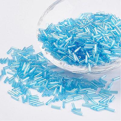Glass Bugle Beads SEED-E001-9mm-163-1