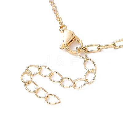 Brass Cable Chain Paperclip Chain Bracelet Making AJEW-JB01466-1