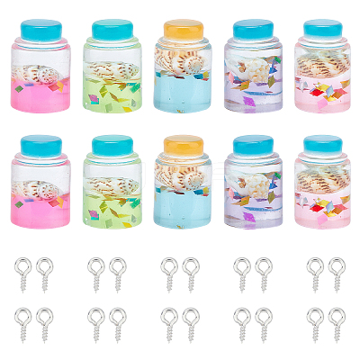 DIY Wishing Bottle Pendant Making Kits DIY-CA0001-40-1