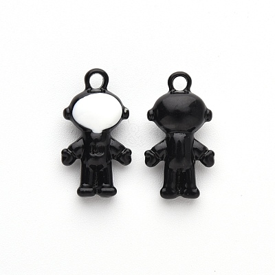 Baking Paint Alloy Pendants PALLOY-R136-02-1