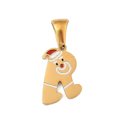 Christmas Theme 304 Stainless Steel Pendants STAS-R007-01K-G-1