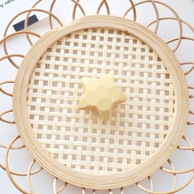 Rubberized Style Opaque Acrylic Beads MACR-WH0007-35B-1