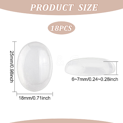 18Pcs Opalite Cabochons G-FG0001-02-1