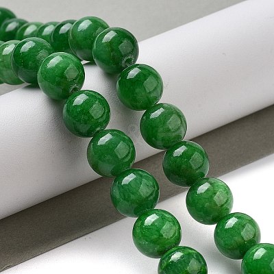 Natural Mashan Jade Round Beads Strands G-D263-10mm-XS13-1