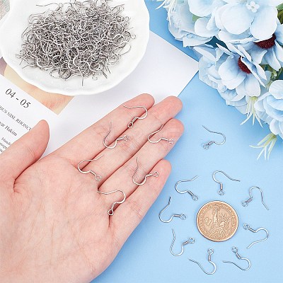 Tarnish Resistant 304 Stainless Steel French Earring Hooks STAS-N0013-15P-1