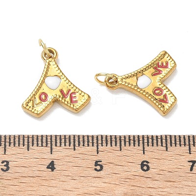 304 Stainless Steel Enamel Pendants STAS-K330-12G-1