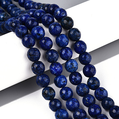 Dyed Natural White Jade Beads Strands G-T139-8mm-60-18-1