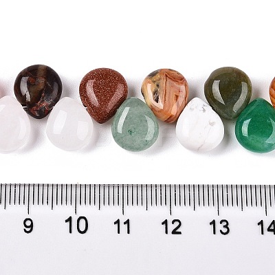 Natural & Synthetic Mixed Gemstone Beads Strands G-T138-120-1