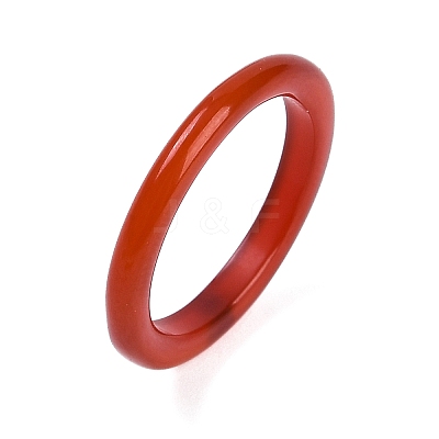 Dyed & Heated Natural Agate Finger Rings for Women RJEW-Z075-01D-1