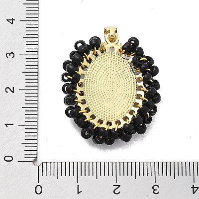 Rack Plating Brass Charms KK-M082-01F-1