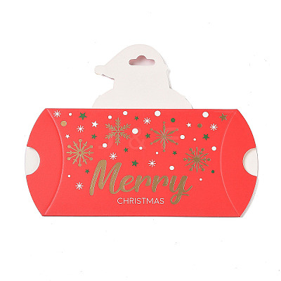 Christmas Theme Paper Pillow Gift Boxes CON-B012-02-1