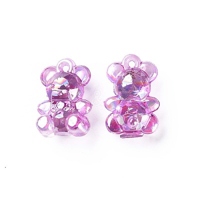 Transparent Acrylic Pendants MACR-S373-113-C03-1