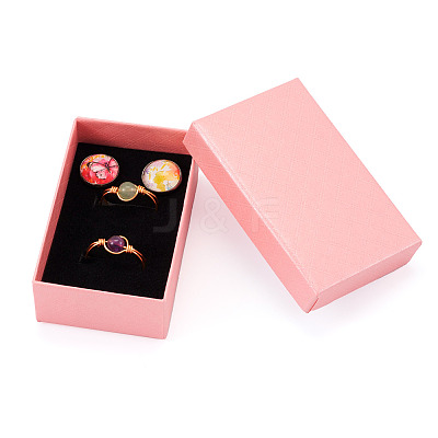 Rectangle Cardboard Paper Jewelry Box CON-TAC0015-01A-1