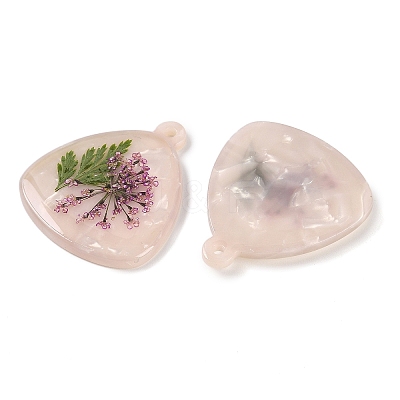 Epoxy Resin Pendants RESI-S09-01I-RS-1