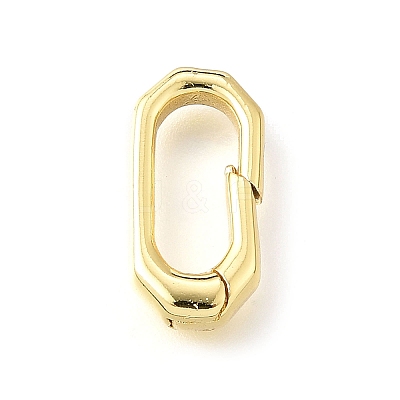Brass Spring Gate Rings KK-V007-006G-03-1