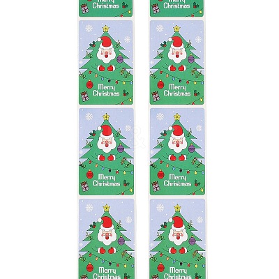 200Pcs Christmas Theme Paper Self-Adhesive Stickers DIY-M070-02R-1