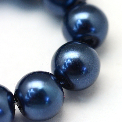 Baking Paint Glass Pearl Bead Strands HY-Q003-3mm-15-1