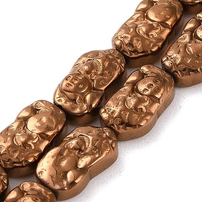 Electroplated Synthetic Non-magnetic Hematite Beads Strands G-F767-03F-1