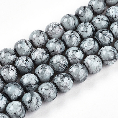 Baking Paint Glass Beads X1-DGLA-N003-10mm-A06-1