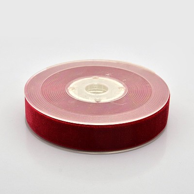 Polyester Velvet Ribbon for Gift Packing and Festival Decoration SRIB-M001-19mm-260-1