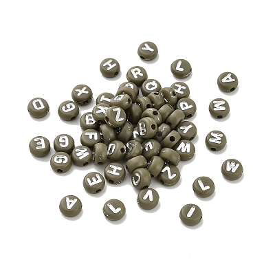 Opaque Acrylic Beads OACR-H046-02C-1