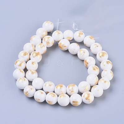 Natural Mashan Jade Beads Strands X-G-F670-A18-6mm-1