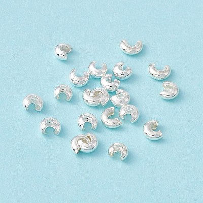 Brass Crimp Beads Covers KK-P219-05A-S-1