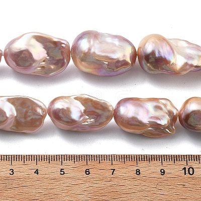 Natural Nucleated Pearl Beads Strands PEAR-B004-15M-06C-1