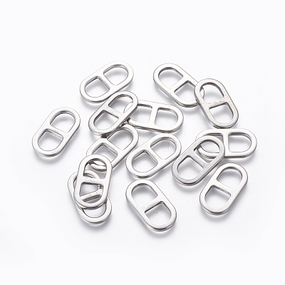 Tarnish Resistant 201 Stainless Steel Links Connectors X-STAS-L234-028P-1