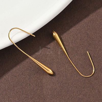 304 Stainless Steel Dangle Earrings EJEW-F375-01C-G-1