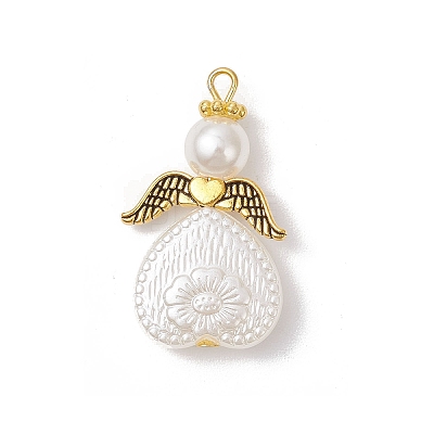 ABS Plastic Imitation Pearl Pendants PALLOY-JF04135-1