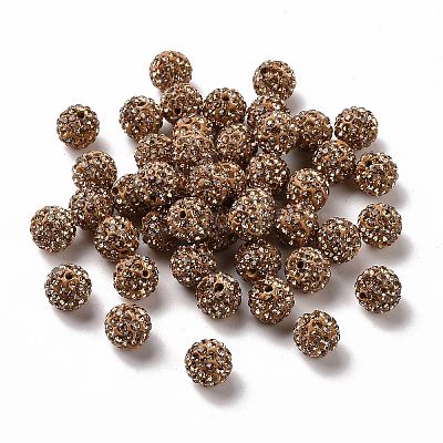 Pave Disco Ball Beads RB-A130-10mm-1-1