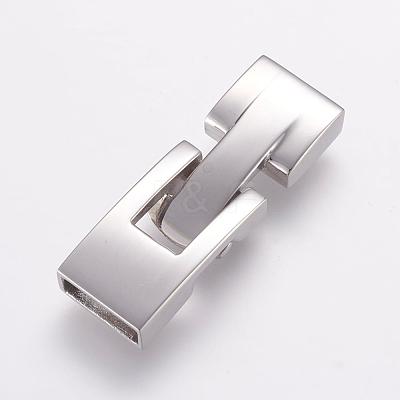 Tarnish Resistant 304 Stainless Steel Snap Lock Clasps STAS-L189-32P-1