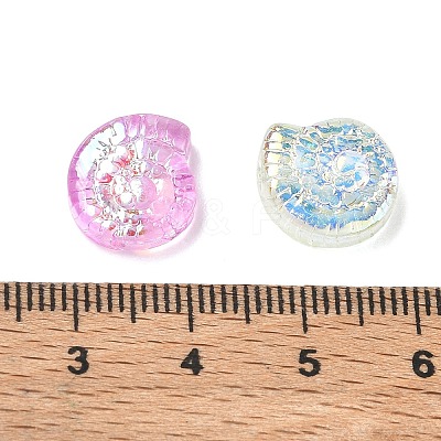 Ocean Theme Electroplate Transparent Glass Beads GL-CBA9C2A-01B-1