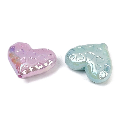 UV Plating Opaque Acrylic Beads MACR-L007-03C-1