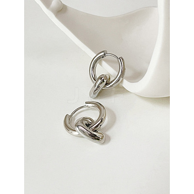 Heart 304 Stainless Steel Hoop Earrings FS-WGDB2C9-02-1