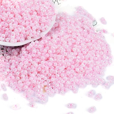 Opaque Colours Luster Glass Seed Beads X1-SEED-K010-04G-1